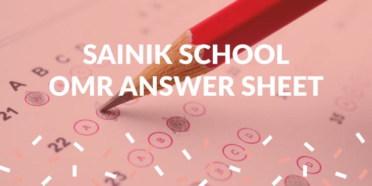 Sainik School OMR Sheet 2021