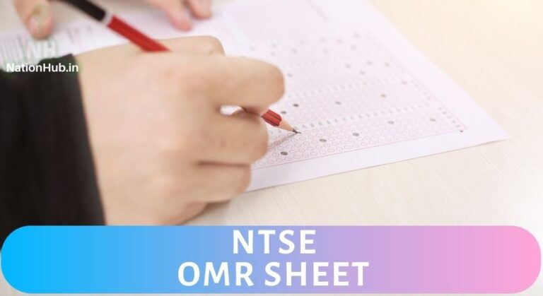 Download NTSE OMR Sheet 2024 PDF for Stage 1 and Stage 2