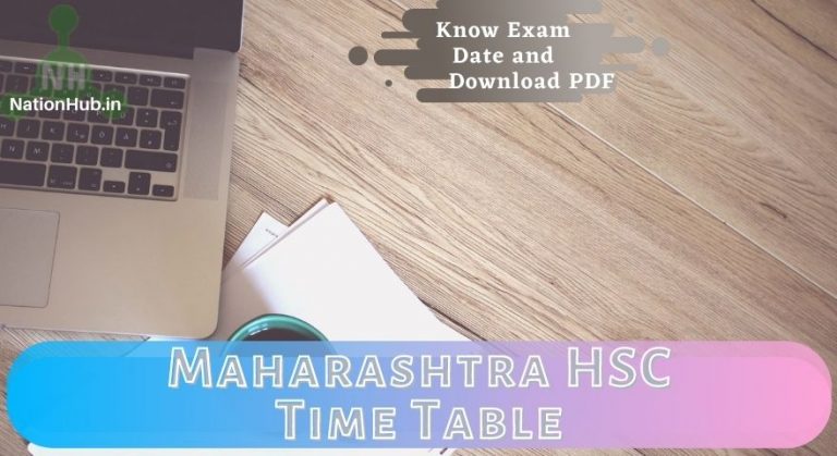 Maharashtra 12th Time Table 2025 PDF JARI: Download HSC Exam Date For ...