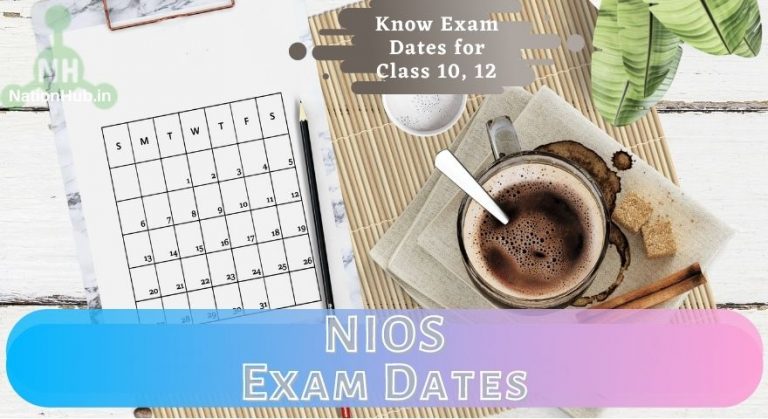 Nios Exam Date 2024 October‣ Theory Time Table For Class 10th 12th