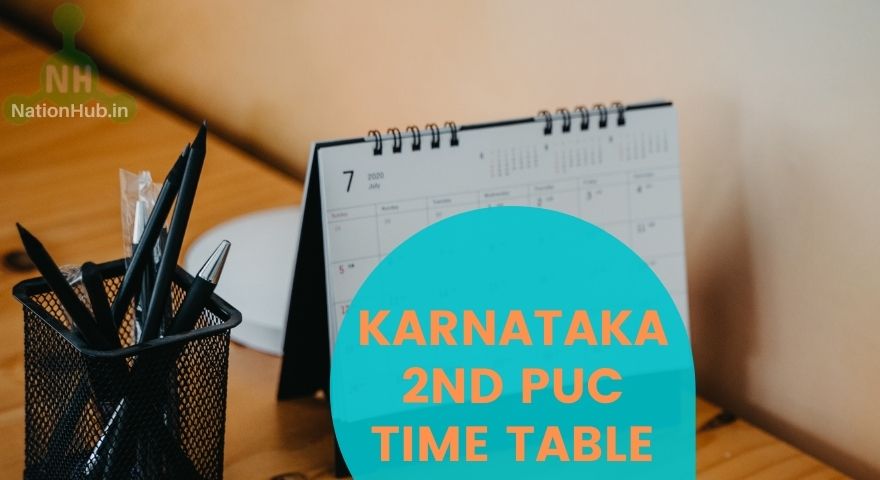 Karnataka 2nd PUC Time Table Featured Image