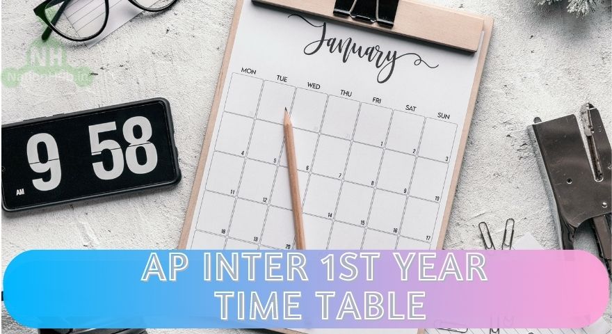 AP Inter 1st Year Time Table Featured Image