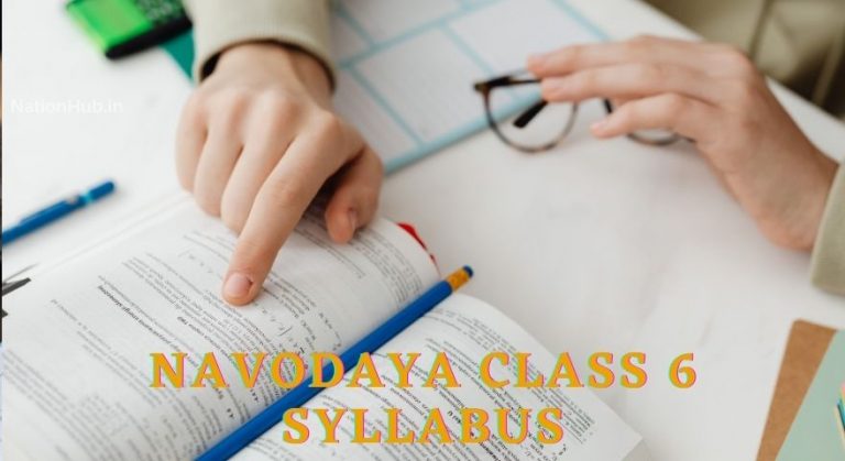 Navodaya Class 6 Exam Syllabus