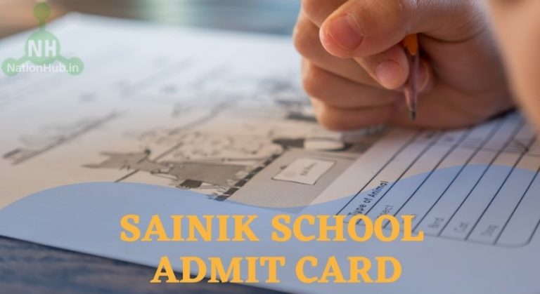 Sainik School Admit Card 2025 - Download For Class 6 & 9 @aissee.nta.nic.in