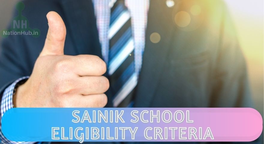 Sainik School Eligibility Criteria Featured Image