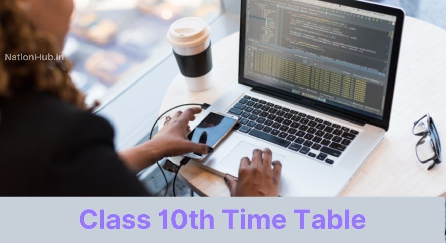 class 10th time table
