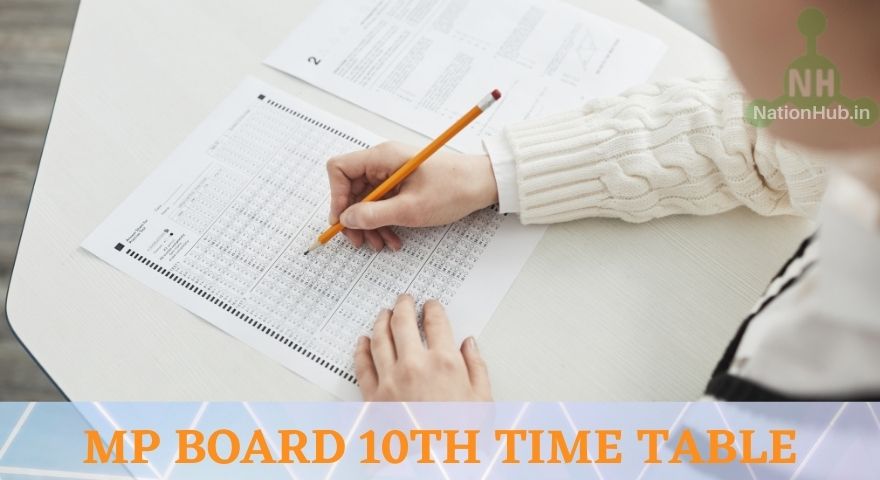 MP Board 10th Time Table Featured Image