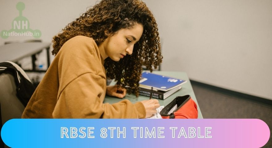 RBSE 8th Time Table Featured Image