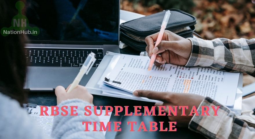 RBSE Supplementary Time Table Featured Image