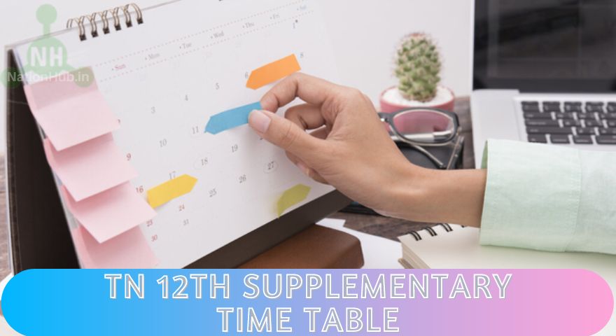 TN 12th Supplementary Time Table Featured Image