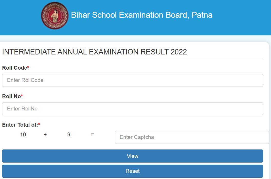 bseb 12th result window