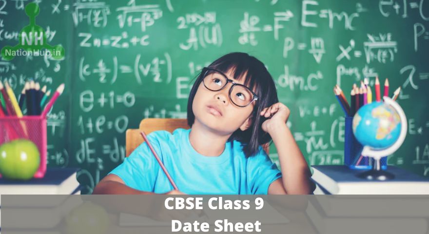 cbse class 9 date sheet
