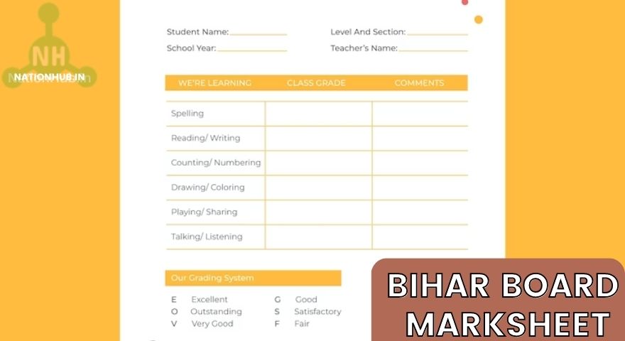 bihar board mark sheet