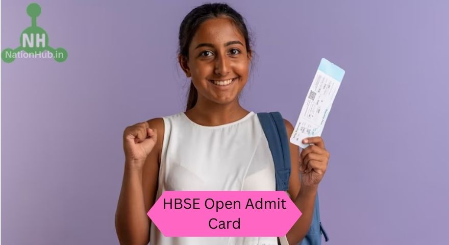 hbse open admit card