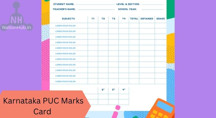 karnataka puc marks card