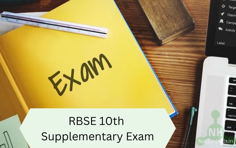 RBSE 10th Supplementary Exam 2024 Form Registration Exam Date Time