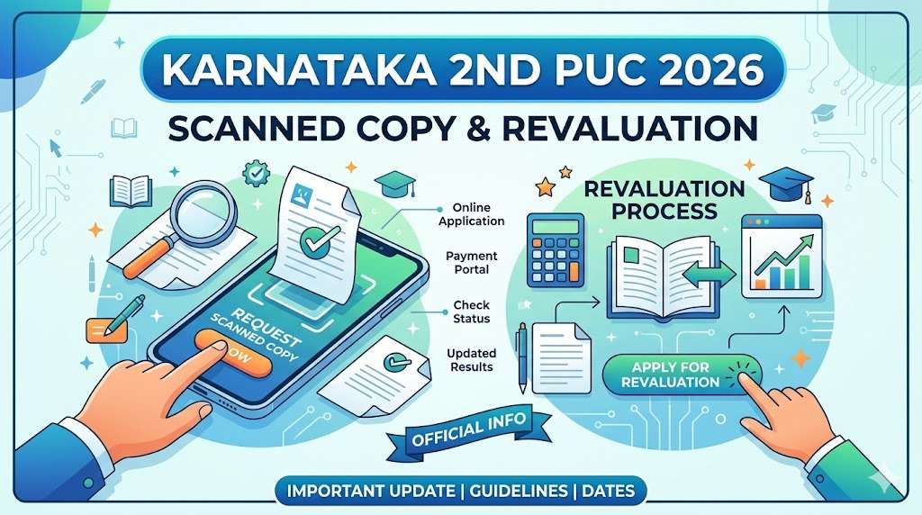 Karnataka 2nd PUC Scanned Copy Revaluation 2026