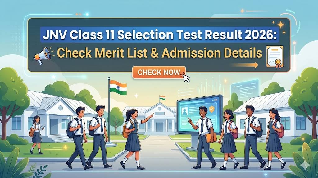 JNV Class 11 Result 2026 Declared