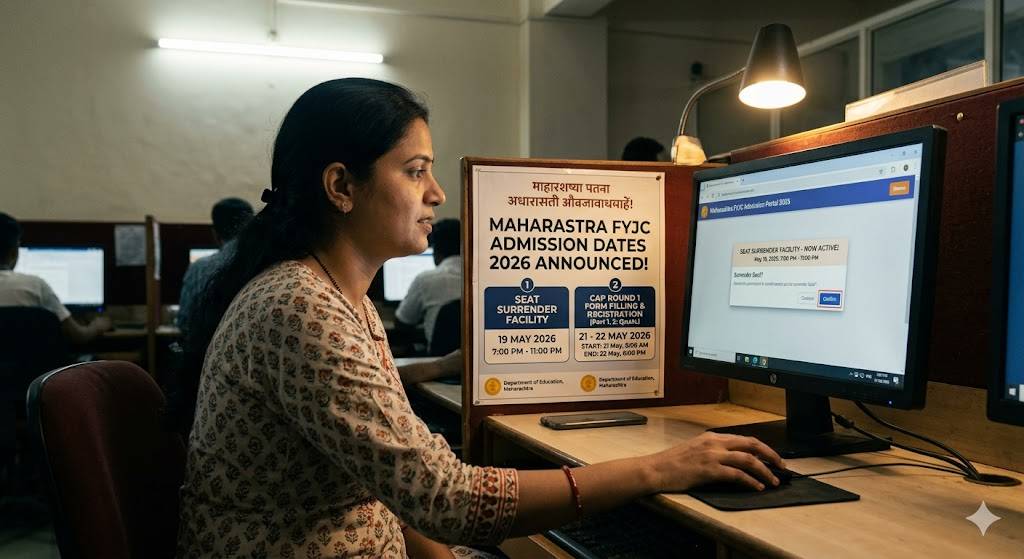 Maharashtra FYJC Admission Dates 2026 Announced for Seat Surrender and CAP Round 1 1 Seat Surrender 2026 and CAP Round 1