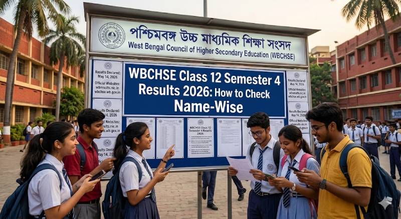 WBCHSE HS Semester 4 Result 2026 Name Wise