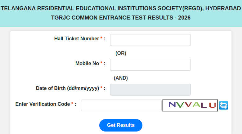TGRJC CET Result 2026 Declared: Scorecard and Merit Rank Available at tgrjc.cgg.gov.in 2 image